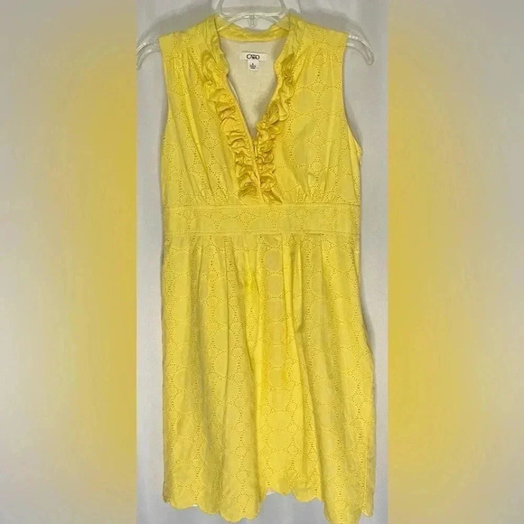 Cato‎ ruffle neck sleeveless knee length dress - Picture 1 of 6